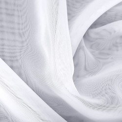 Firanka szyta z woalu "Paloma" - 80x300 cm - biała