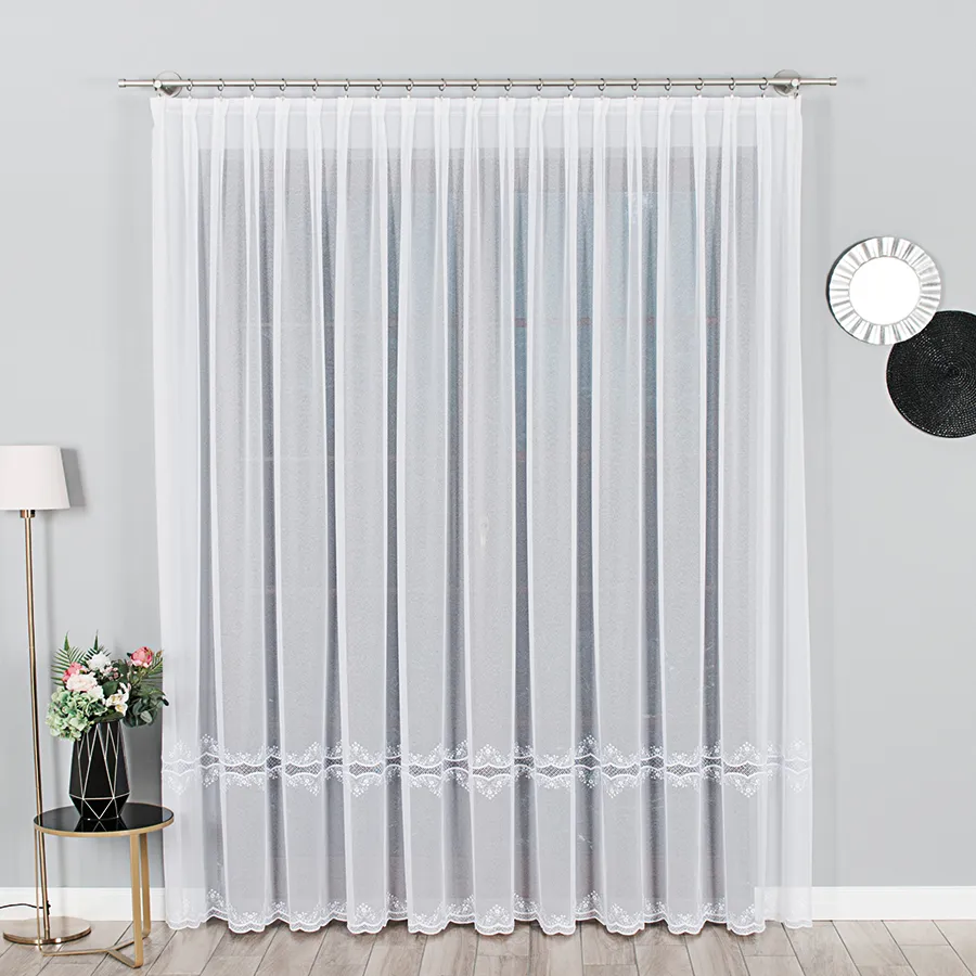 Firanka z aplikacją gipiurową 040613