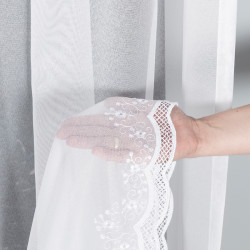 Firanka z aplikacją gipiurową 040613