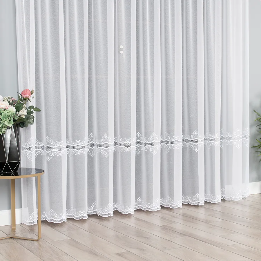 Firanka z aplikacją gipiurową 040613