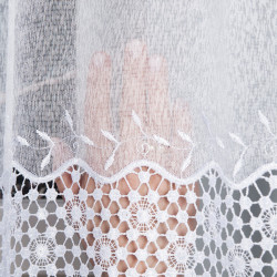 Firanka z aplikacją gipiurową 089060