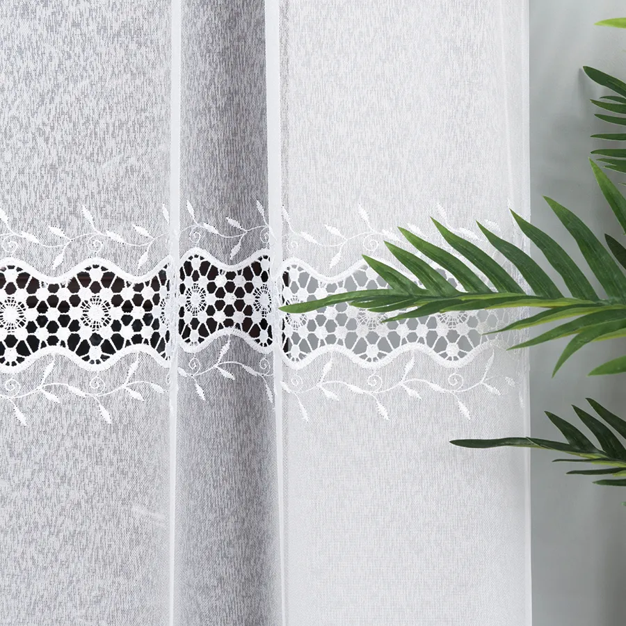 Firanka z aplikacją gipiurową 089060