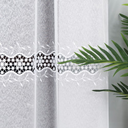 Firanka z aplikacją gipiurową 089060 Firanka z aplikacją gipiurową 089060