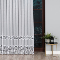 Firanka z aplikacją gipiurową 008897