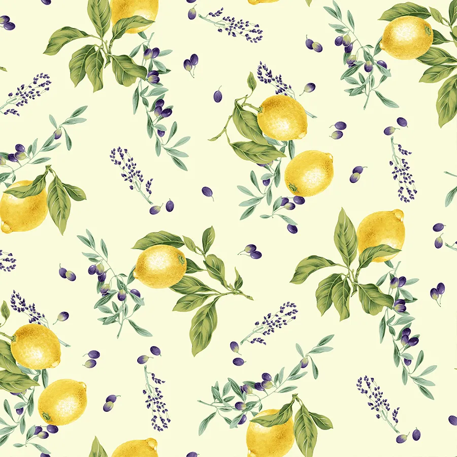 Tkanina dekoracyjna CYTRYNY