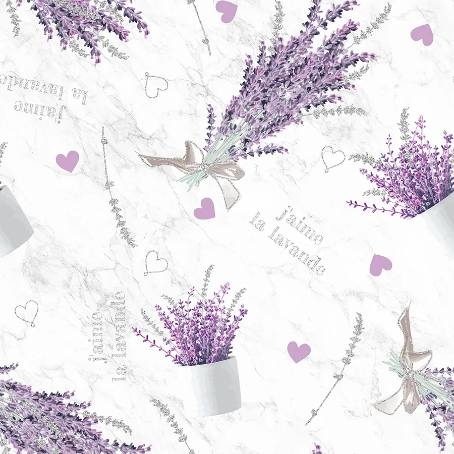 Tkanina dekoracyjna wodoodporna LAWANDULA