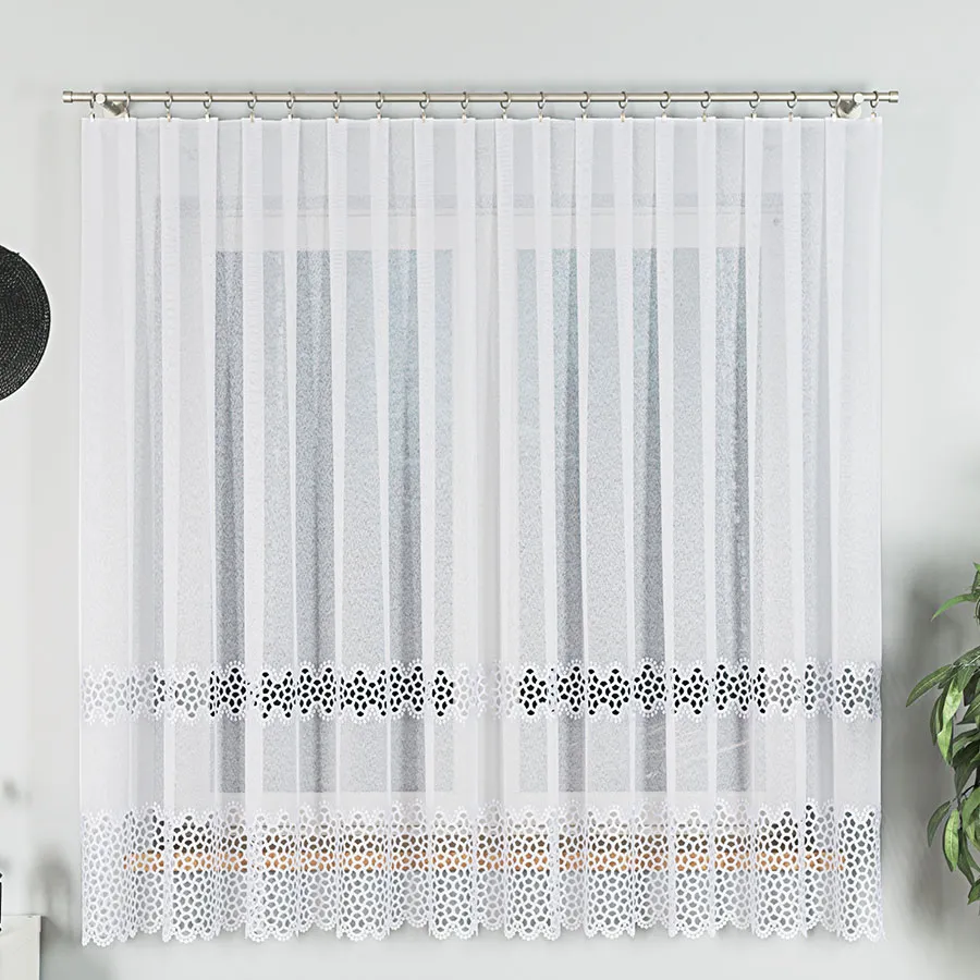 Firanka z aplikacją gipiurową 008897