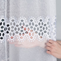 Firanka z aplikacją gipiurową 008897