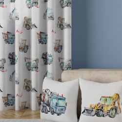 Tkanina dekoracyjna POJAZDY OXFORD Tkanina dekoracyjna POJAZDY OXFORD