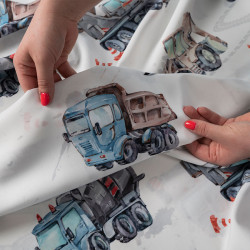 Tkanina dekoracyjna POJAZDY OXFORD Tkanina dekoracyjna POJAZDY OXFORD