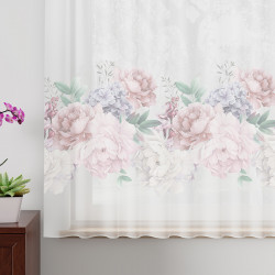 Firanka z woalu premium PEONI Firanka z woalu premium PEONI