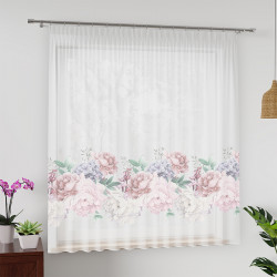 Firanka z woalu premium PEONI Firanka z woalu premium PEONI