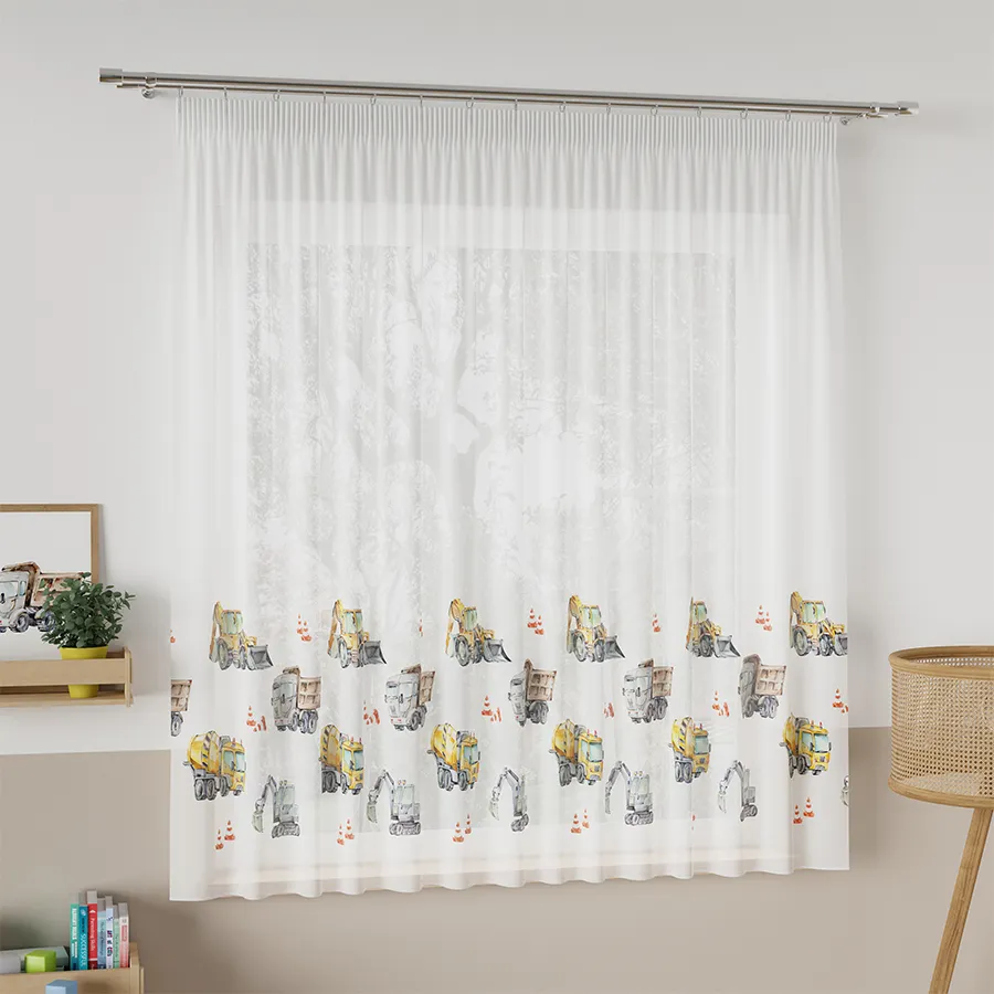 Firanka z ołowianką POJAZDY