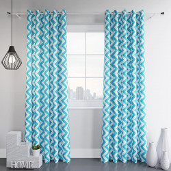 Zasłona gotowa na przelotkach ZIGZAG