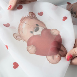 Firanka woalowa drukowana MISIAKI Firanka woalowa drukowana MISIAKI