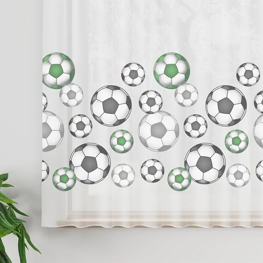 Firanka woalowa drukowana FUTBOL