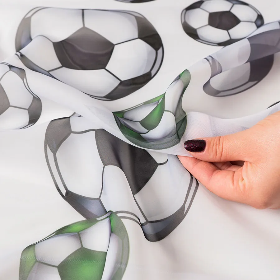 Firanka woalowa drukowana FUTBOL