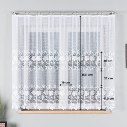 Firanka żakardowa 017480 Firanka żakardowa 017480