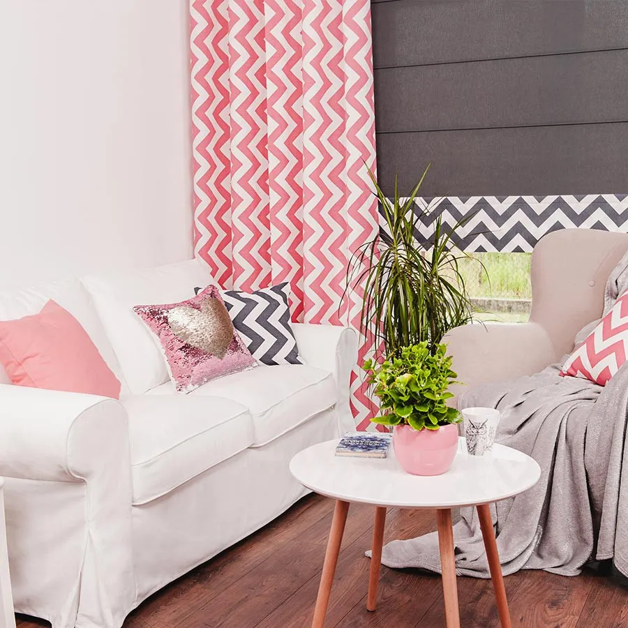 Zasłona gotowa na taśmie ZIGZAG