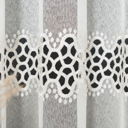 Firanka z aplikacją gipiurową 008897