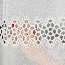 Firanka z aplikacją gipiurową 008897