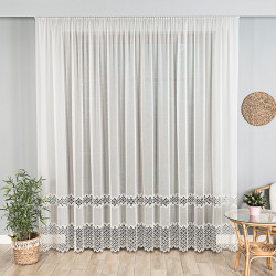 Firanka z aplikacją gipiurową 008897