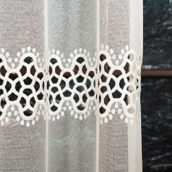 Firanka z aplikacją gipiurową 008897