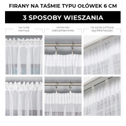 Firanka gotowa na taśmie CROMATA Firanka gotowa na taśmie CROMATA