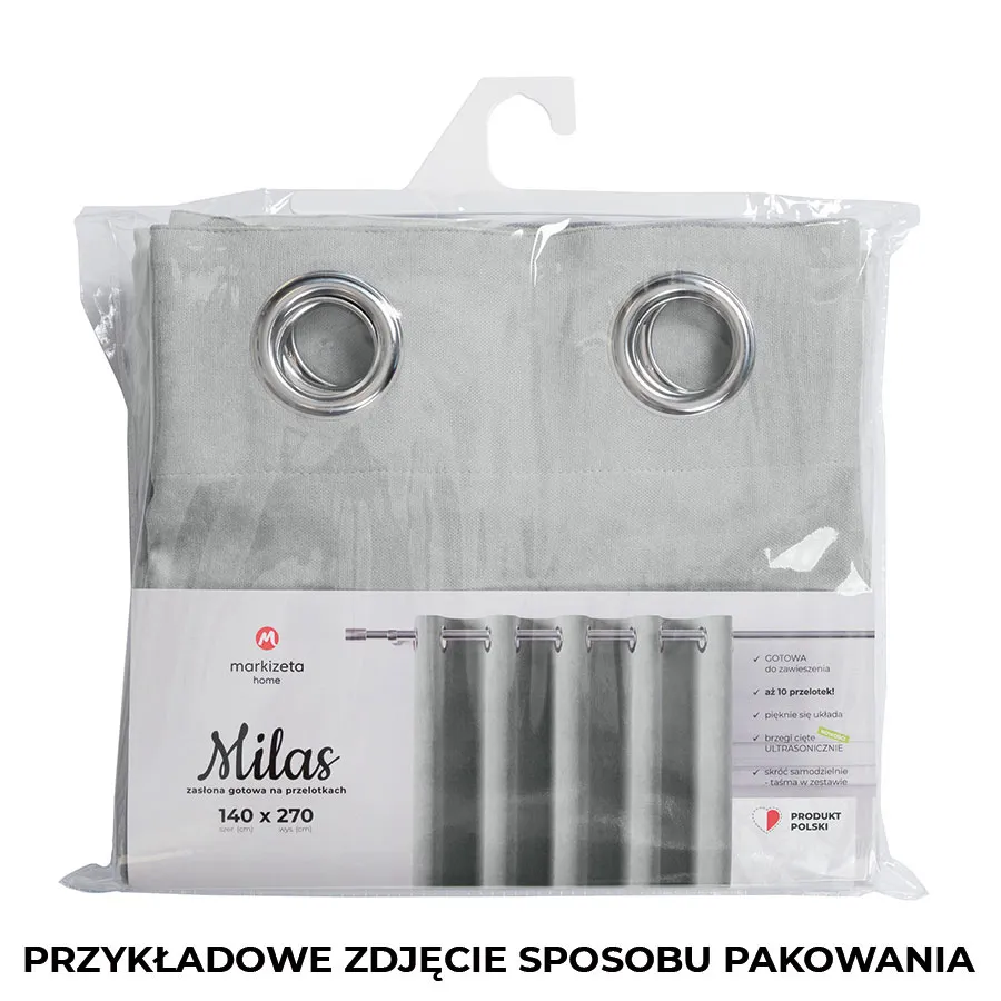 Zasłona gotowa na przelotkach MILAS