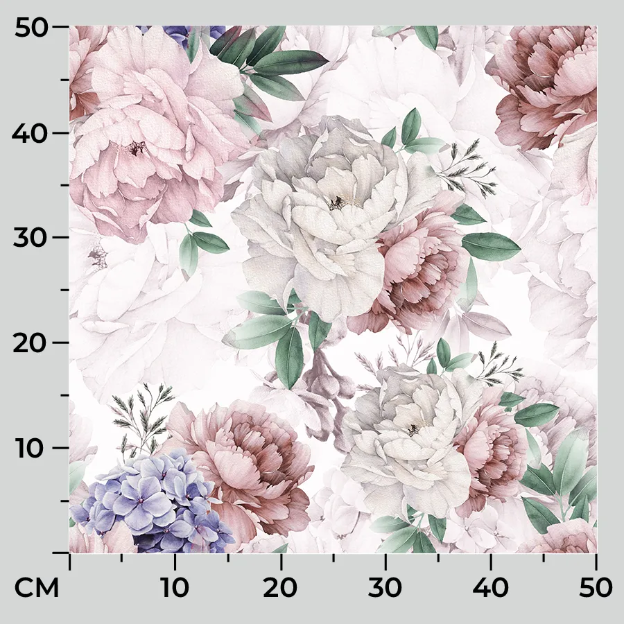 Tkanina dekoracyjna PEONI 1 VELVET