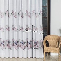 Firanka z ołowianką PEONI Firanka z ołowianką PEONI