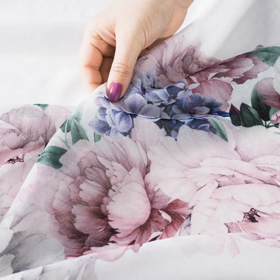 Firanka z ołowianką PEONI