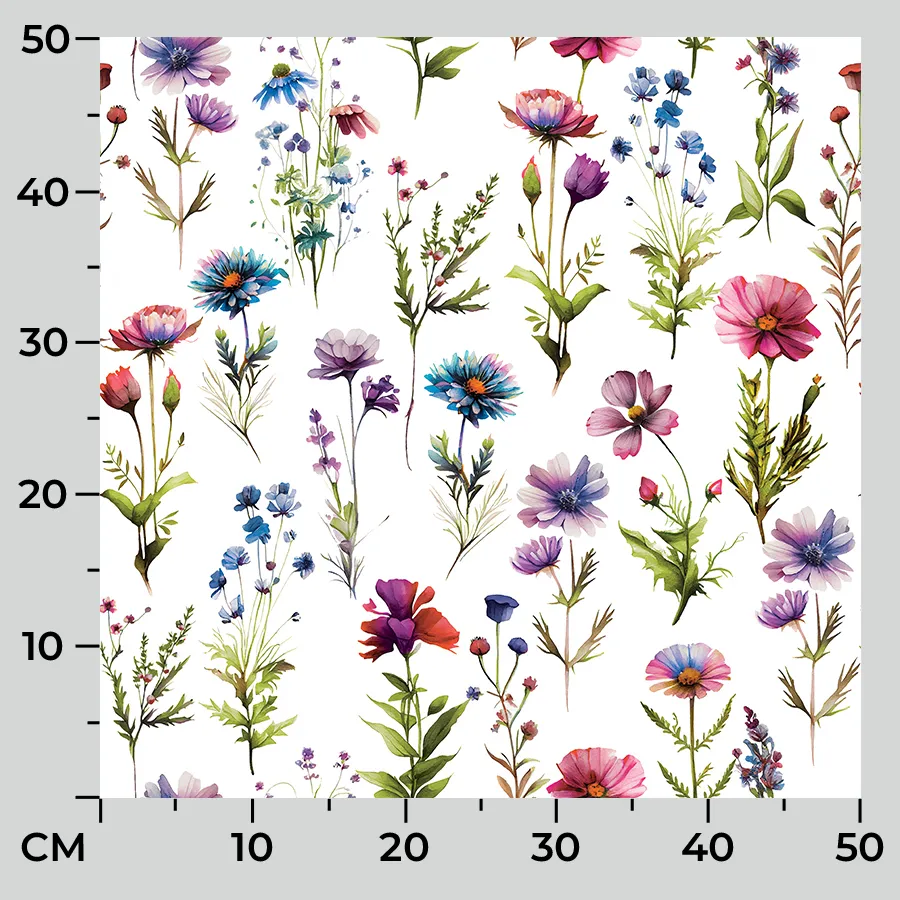 Tkanina dekoracyjna KWIATY POLNE MILAS