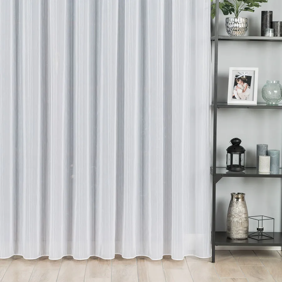 Firanka fantazyjna ze wzorem pasowym z ołowianką 019879