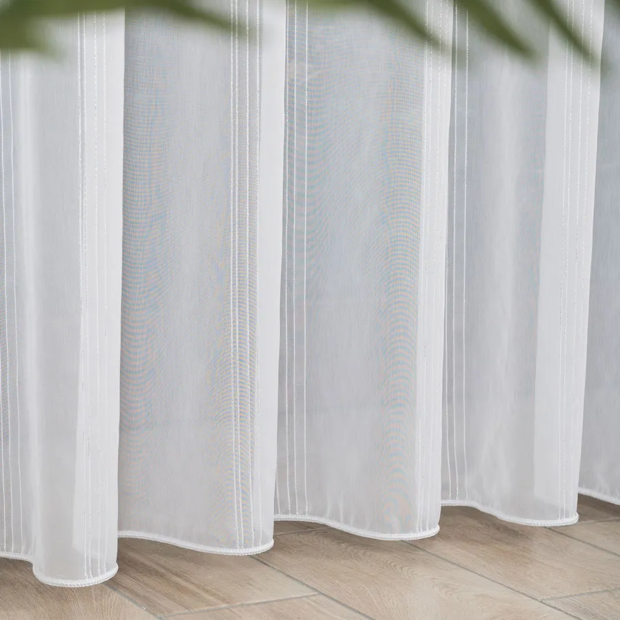 Firanka fantazyjna ze wzorem pasowym z ołowianką 019879