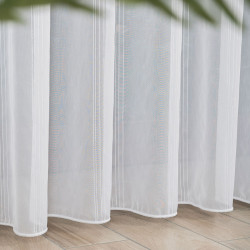 Firanka fantazyjna ze wzorem pasowym z ołowianką 019879 Firanka fantazyjna ze wzorem pasowym z ołowianką 019879