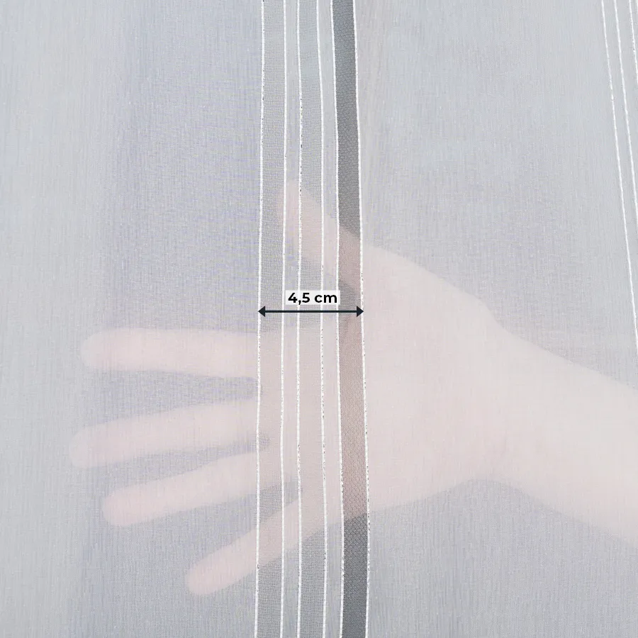 Firanka fantazyjna ze wzorem pasowym z ołowianką 019879