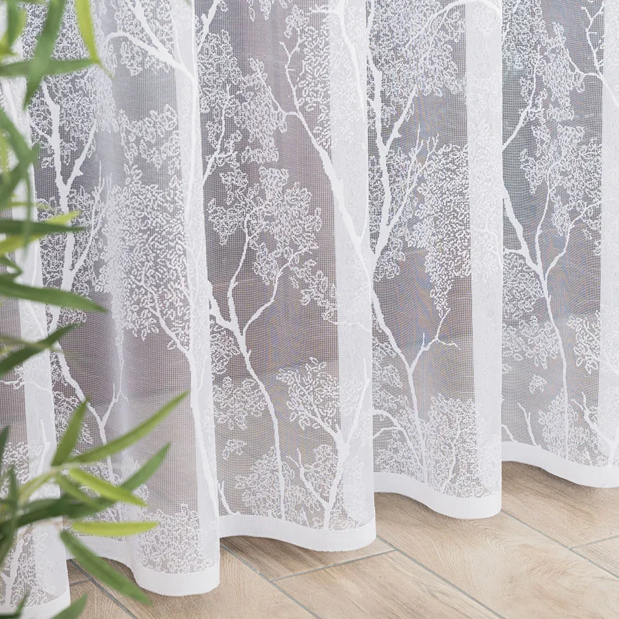 Firanka żakardowa ze wzorem po całości 054257