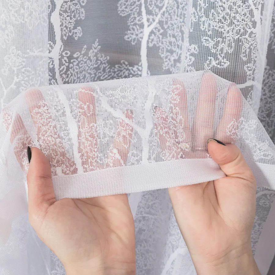 Firanka żakardowa ze wzorem po całości 054257