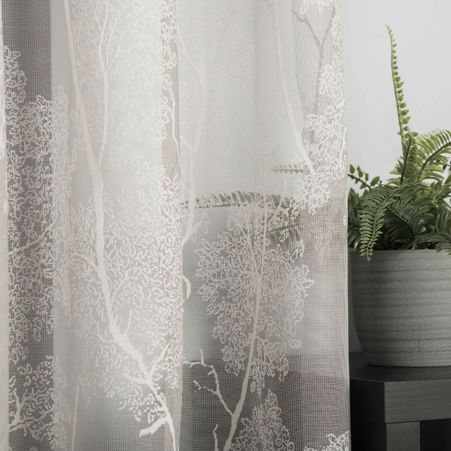 Firanka żakardowa ze wzorem po całości 054257