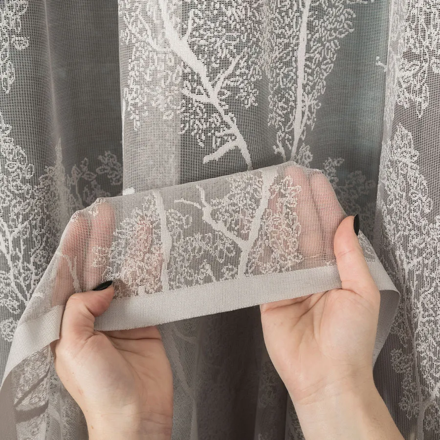 Firanka żakardowa ze wzorem po całości 054257