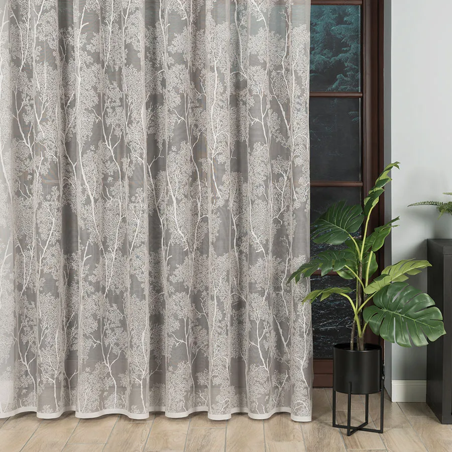 Firanka żakardowa ze wzorem po całości 054257