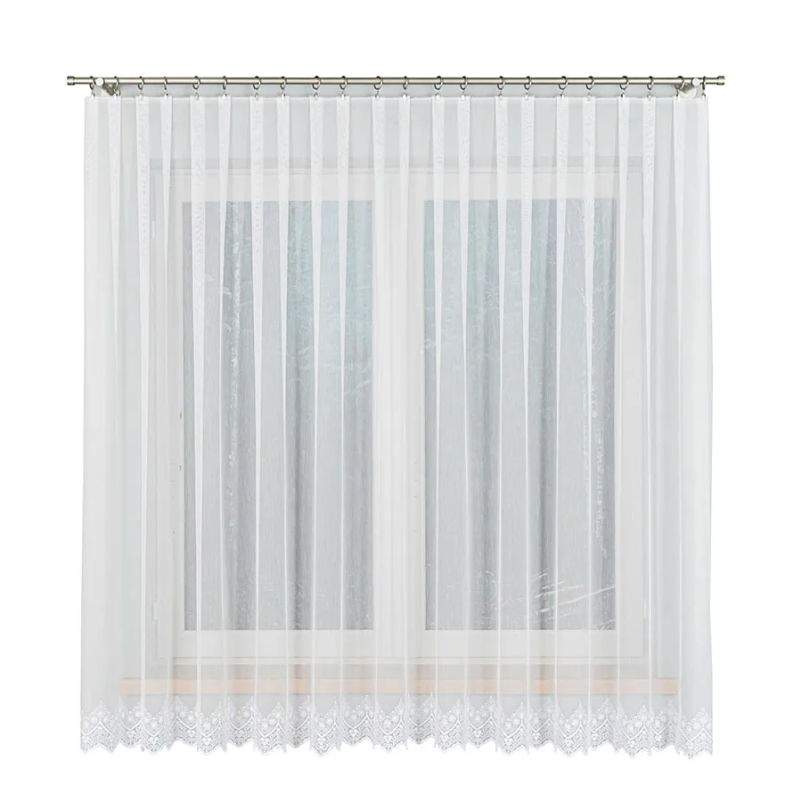 Firanka haftowana ze wzorem na samym dole 123397