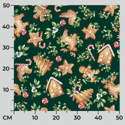 Tkanina dekoracyjna wodoodporna PIERNIKI Tkanina dekoracyjna wodoodporna PIERNIKI