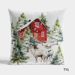 Poszewka dekoracyjna ZIMOWY LAS VELVET