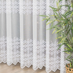 Firanka haftowana ze wzorem pasowym 713317