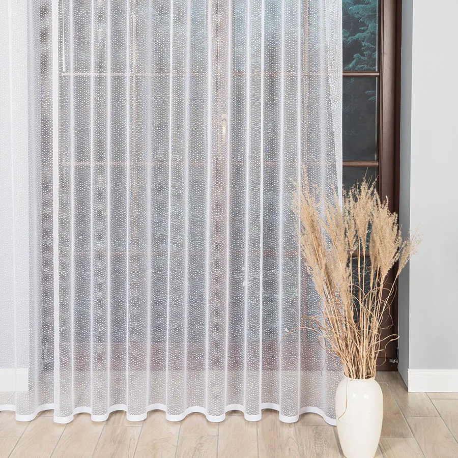 Firanka żakardowa ze wzorem pasowym 044184-Markizeta