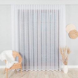 Firanka żakardowa ze wzorem pasowym 044184-Markizeta