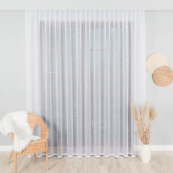 Firanka żakardowa ze wzorem pasowym 044184-Markizeta