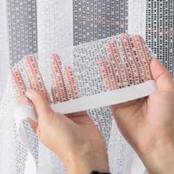 Firanka żakardowa ze wzorem pasowym 044184-Markizeta